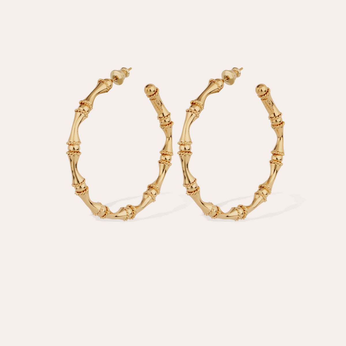 Bambou Biss hoop earrings