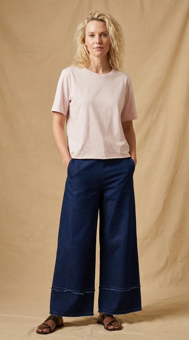 Jowita Crew Neck Oversize Jersey Tee