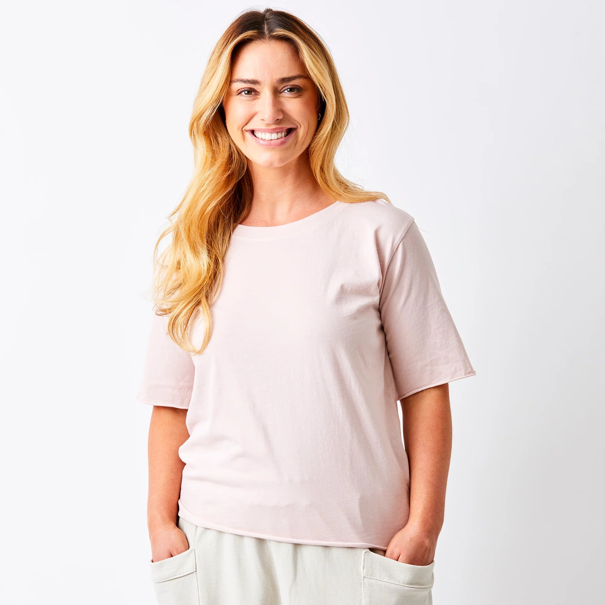 Jowita Crew Neck Oversize Jersey Tee