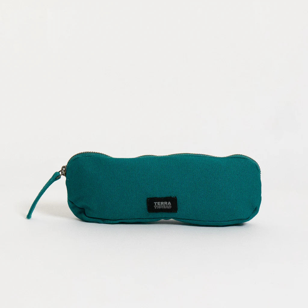 Terra Thread Organic Cotton Pencil Case Teal