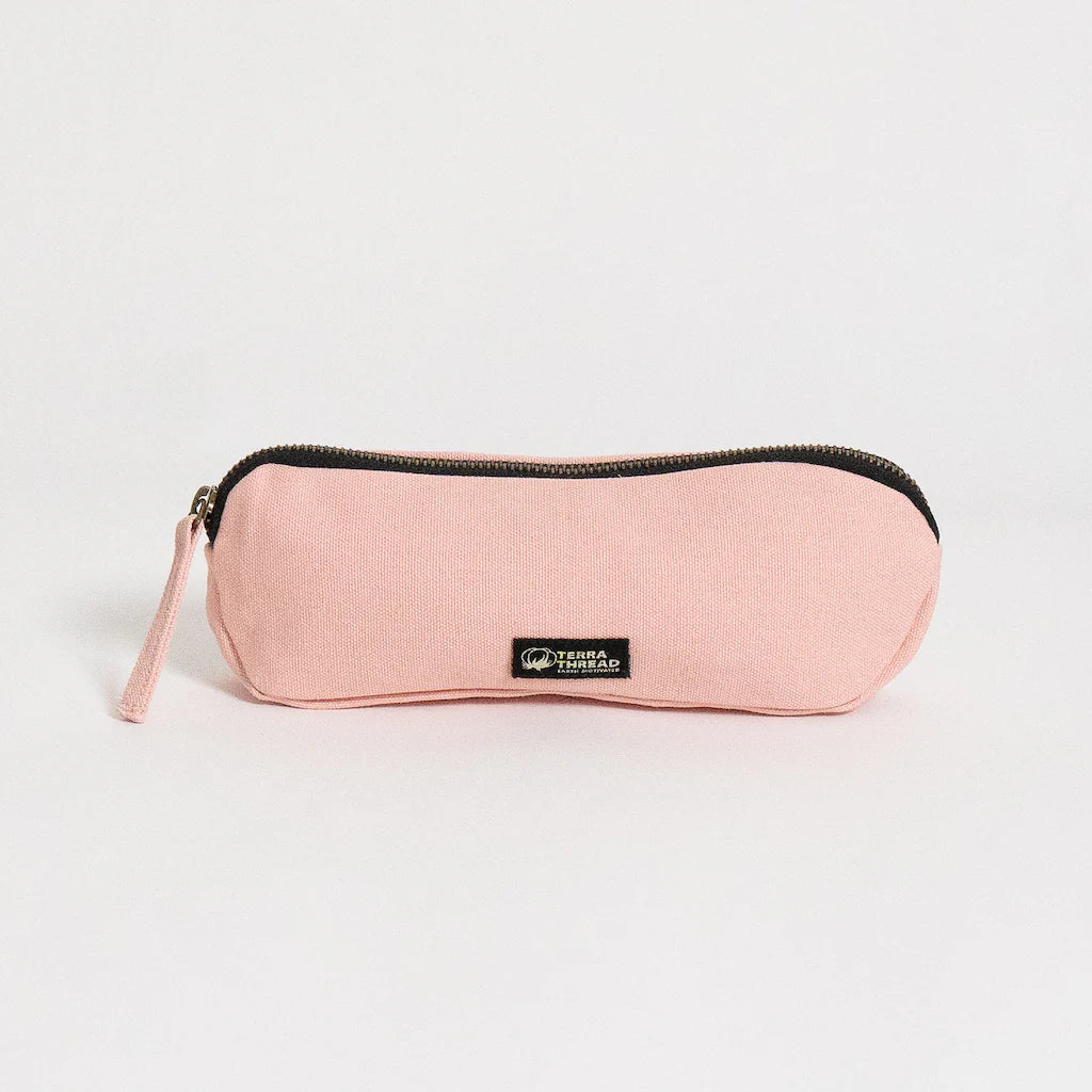 Terra Thread Organic Cotton Pencil Case Rosy Pink