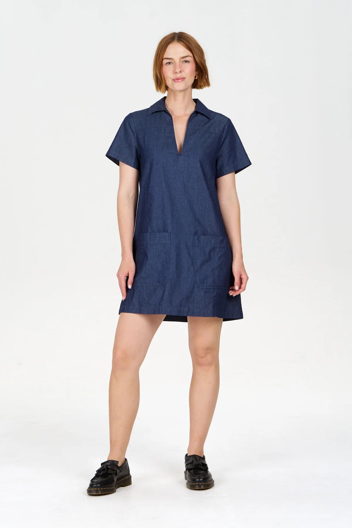 Talia 100% Organic Cotton Mid Wash dress