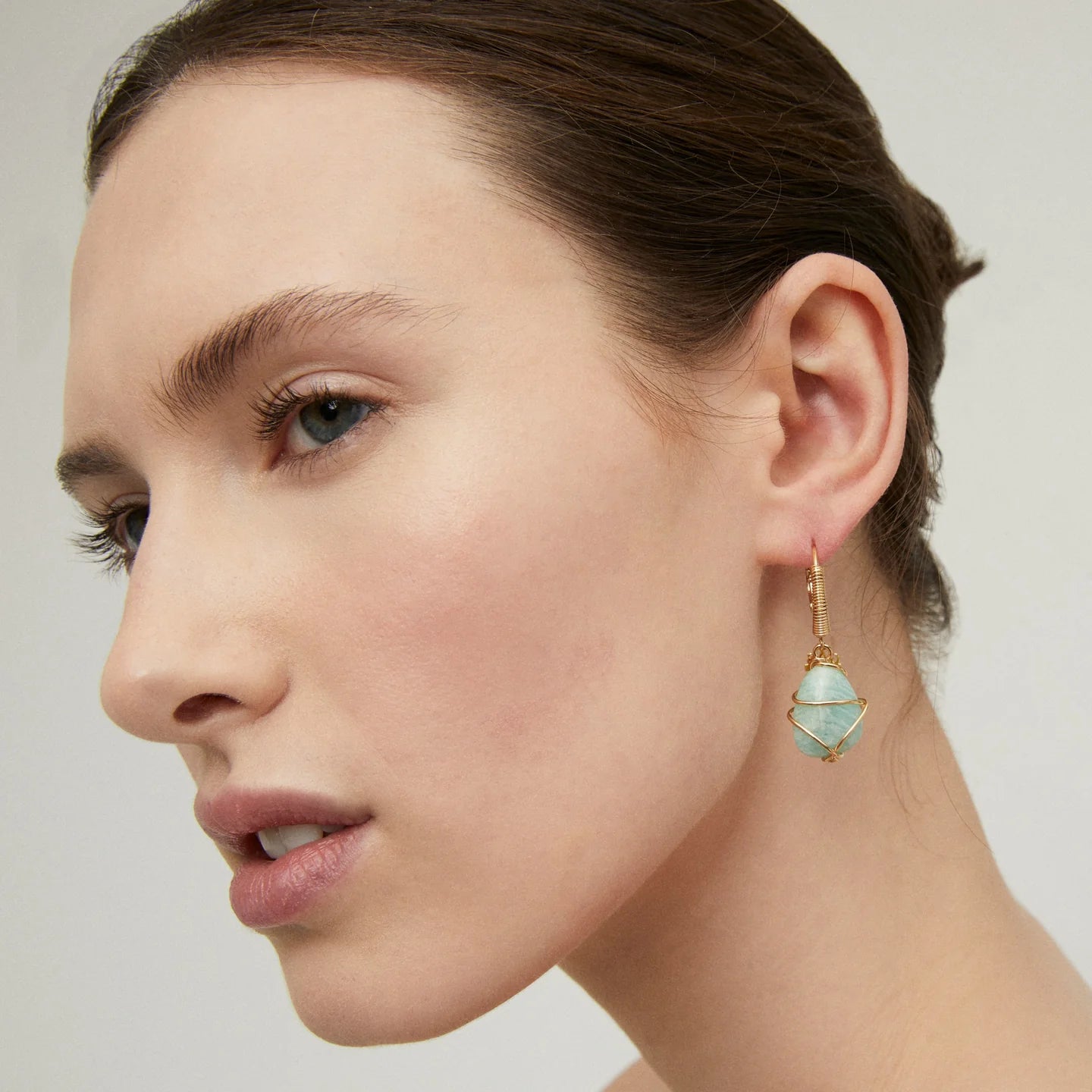 Bo Tao Rainbow Earrings in Emerald Green