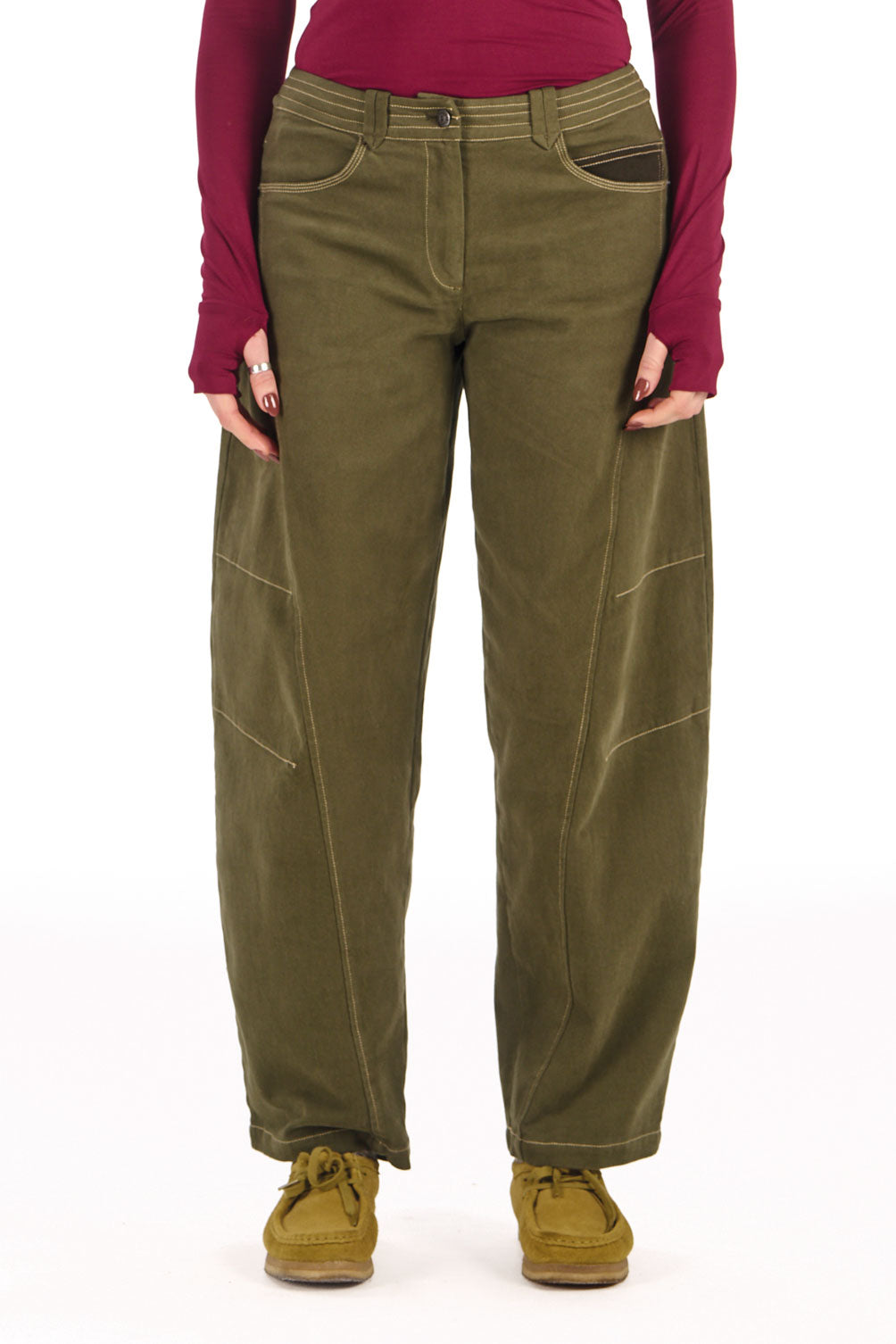 Amelia Trousers in Khaki