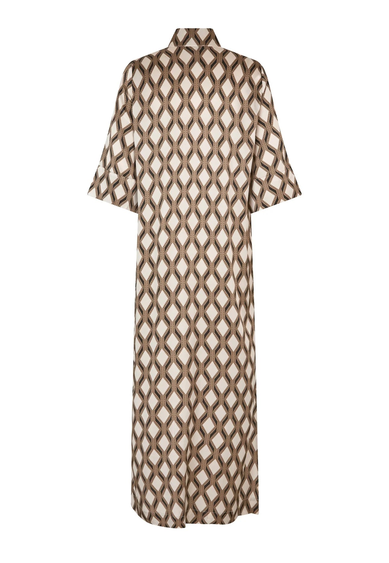 Helga 100% Silk Kimono Dress in Brilliante Graphic