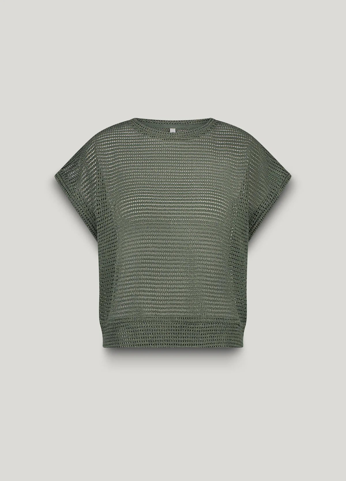 Boxy Gauze Top in Sea Glass Green