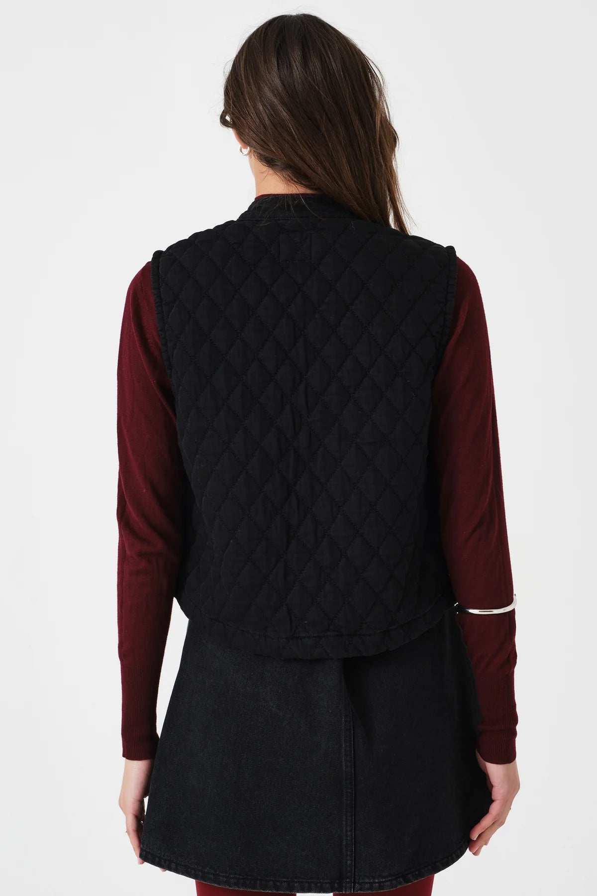 Quilted Pablo Waistcoat in Black