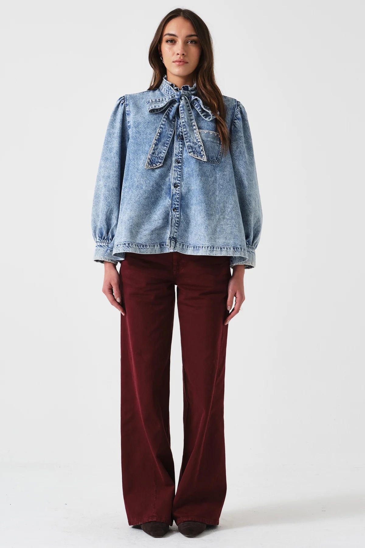 The Twisted Gracie Jean in Mulberry