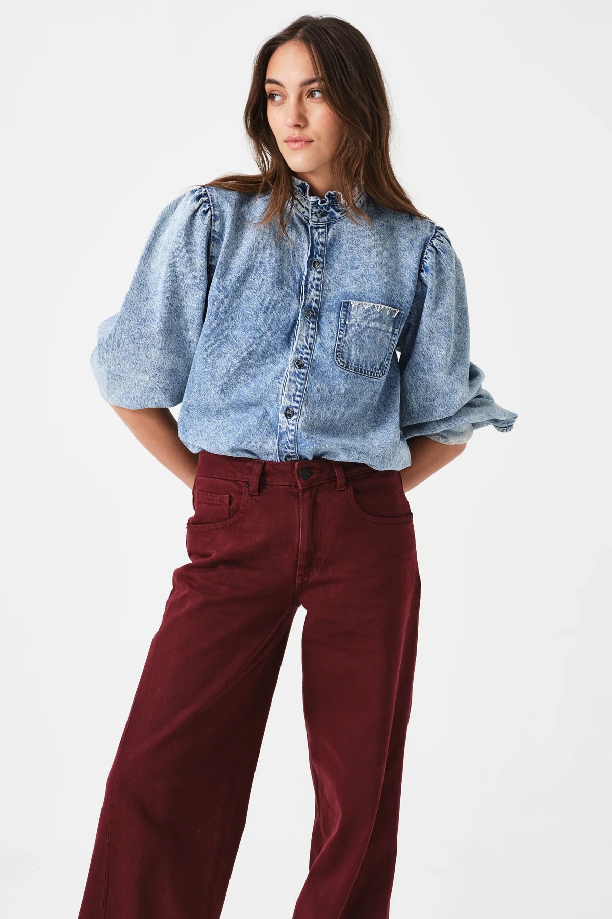 The Twisted Gracie Jean in Mulberry