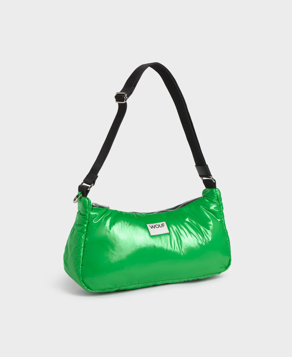 100% Recycled Shoulder Bag in Basil - Apple Green