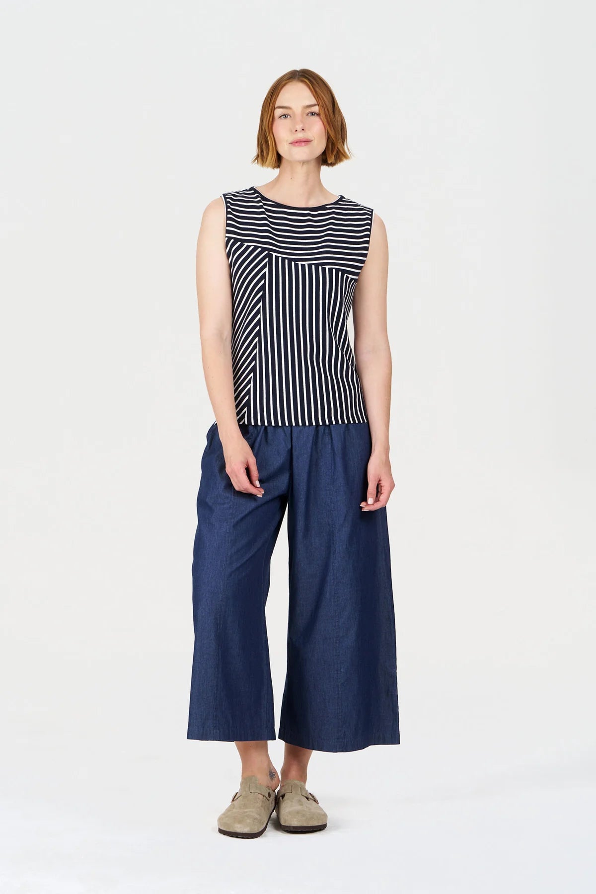 100% Organic Cotton Dani Culottes in Denim