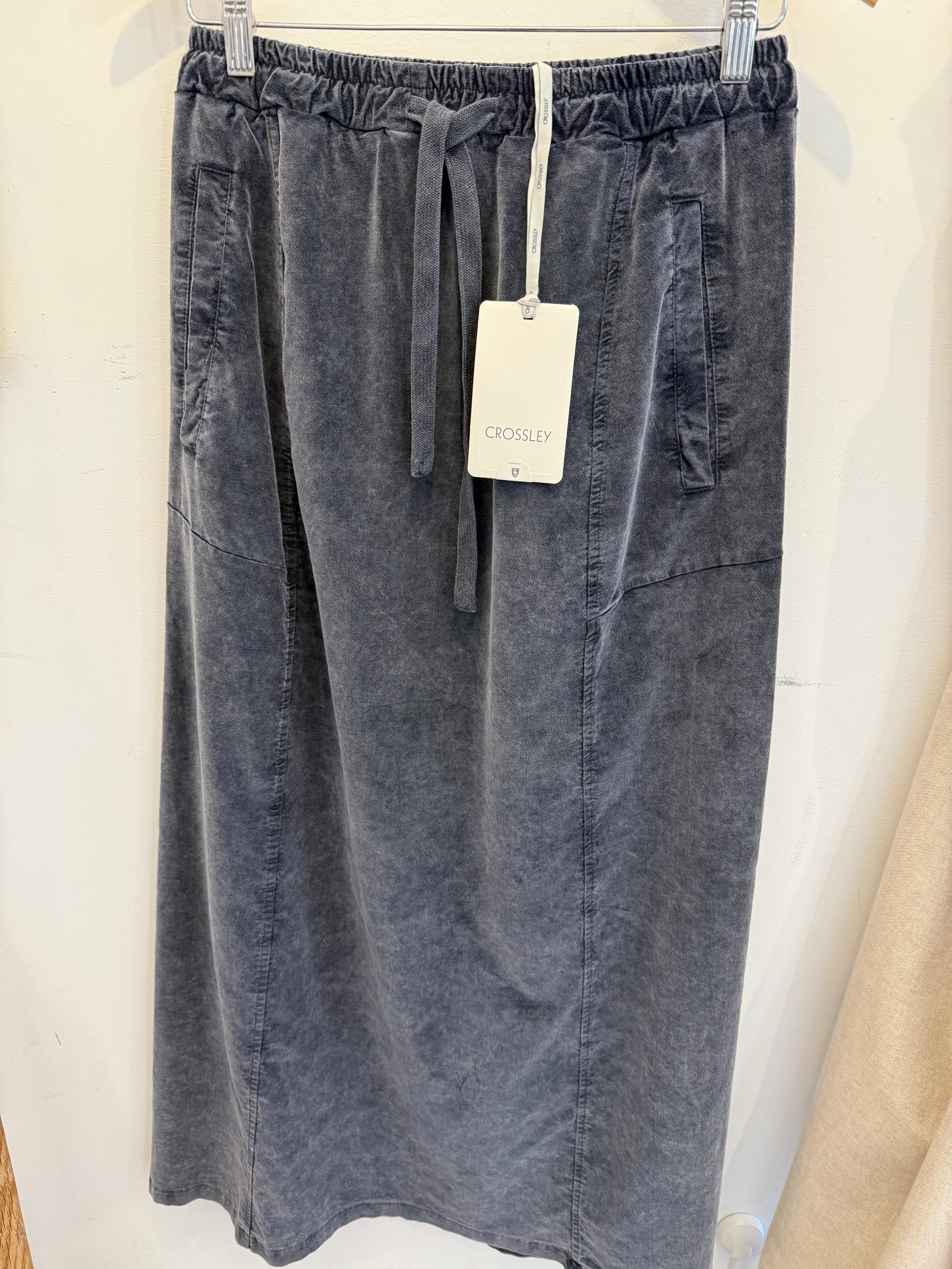 Tevils Long Skirt in Dark Grey ( 782SW)