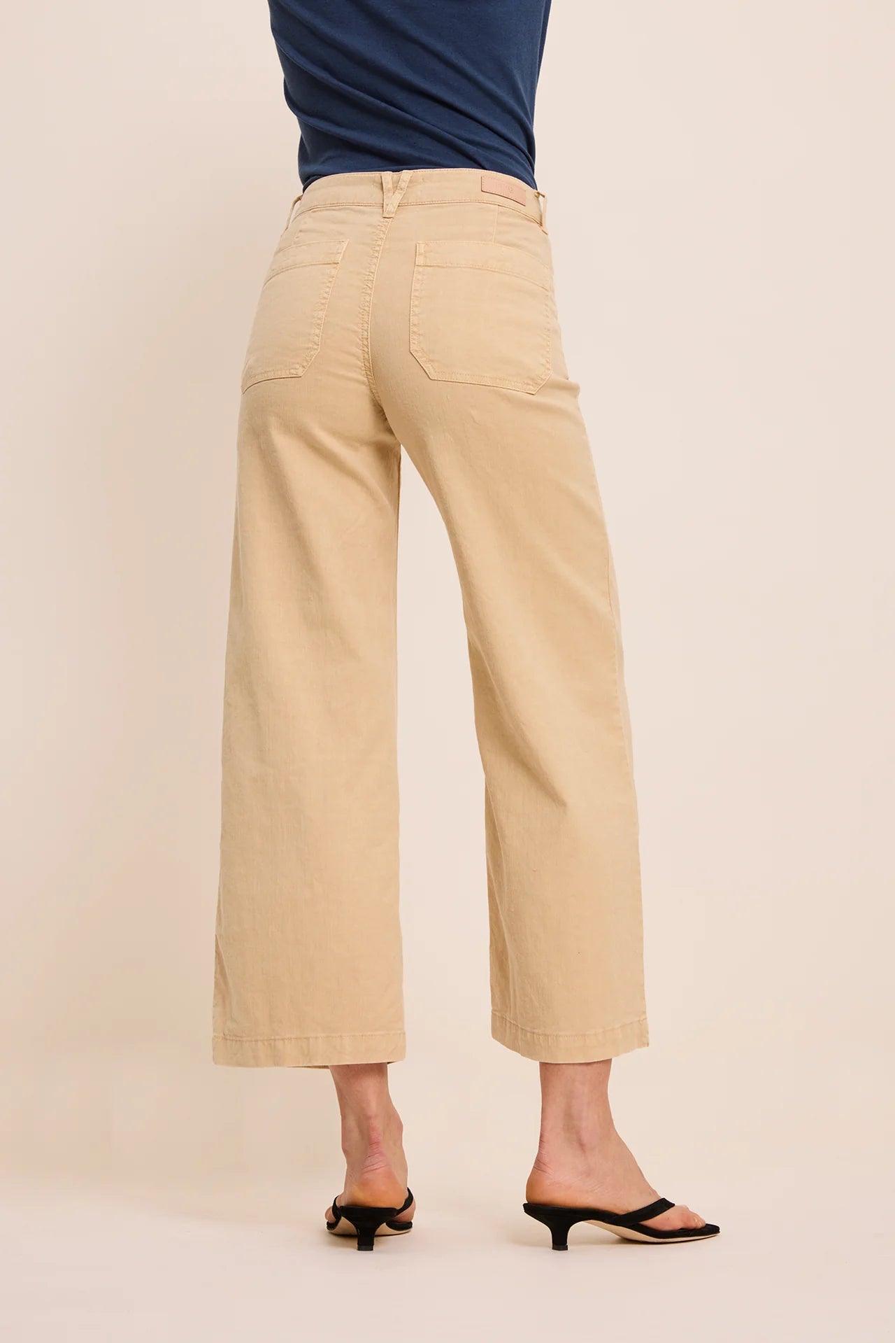 Linen and Cotton Lucia Trousers in Cookie