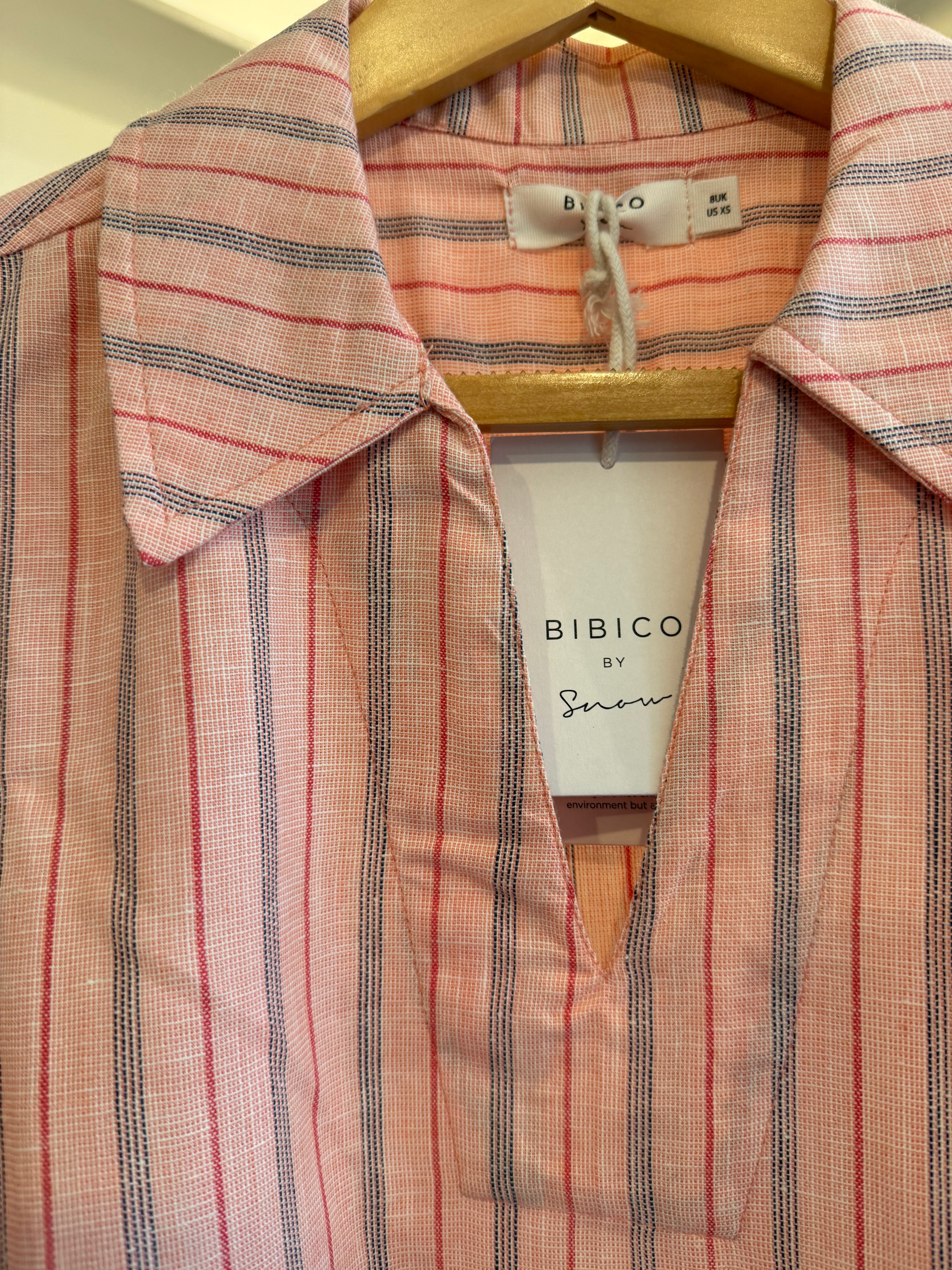 100% Cotton Alina Pink Stripe Shirt
