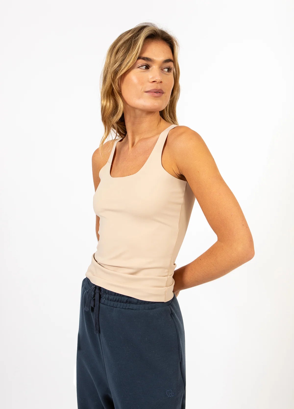 Seamless VIDA Vest Top in Nude