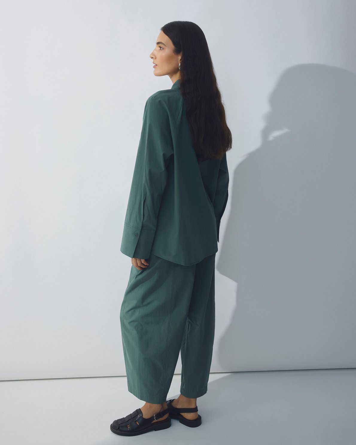 Selmina Ankle Trousers in Laurel Wreath
