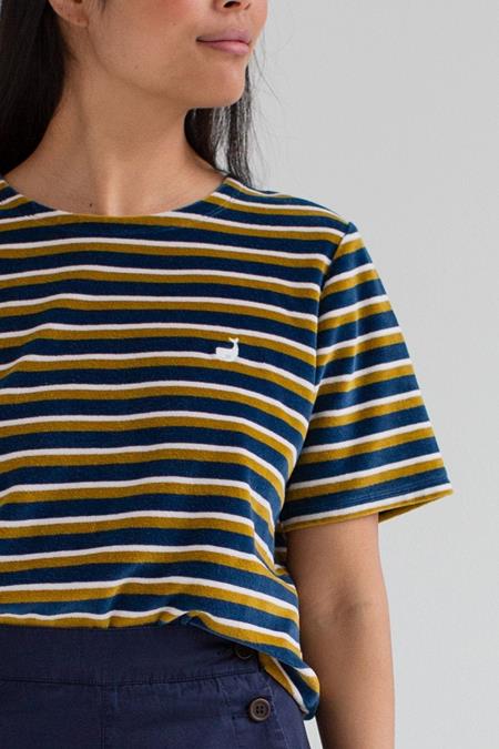 Cirali 100% Organic Cotton Velour Stripe Top