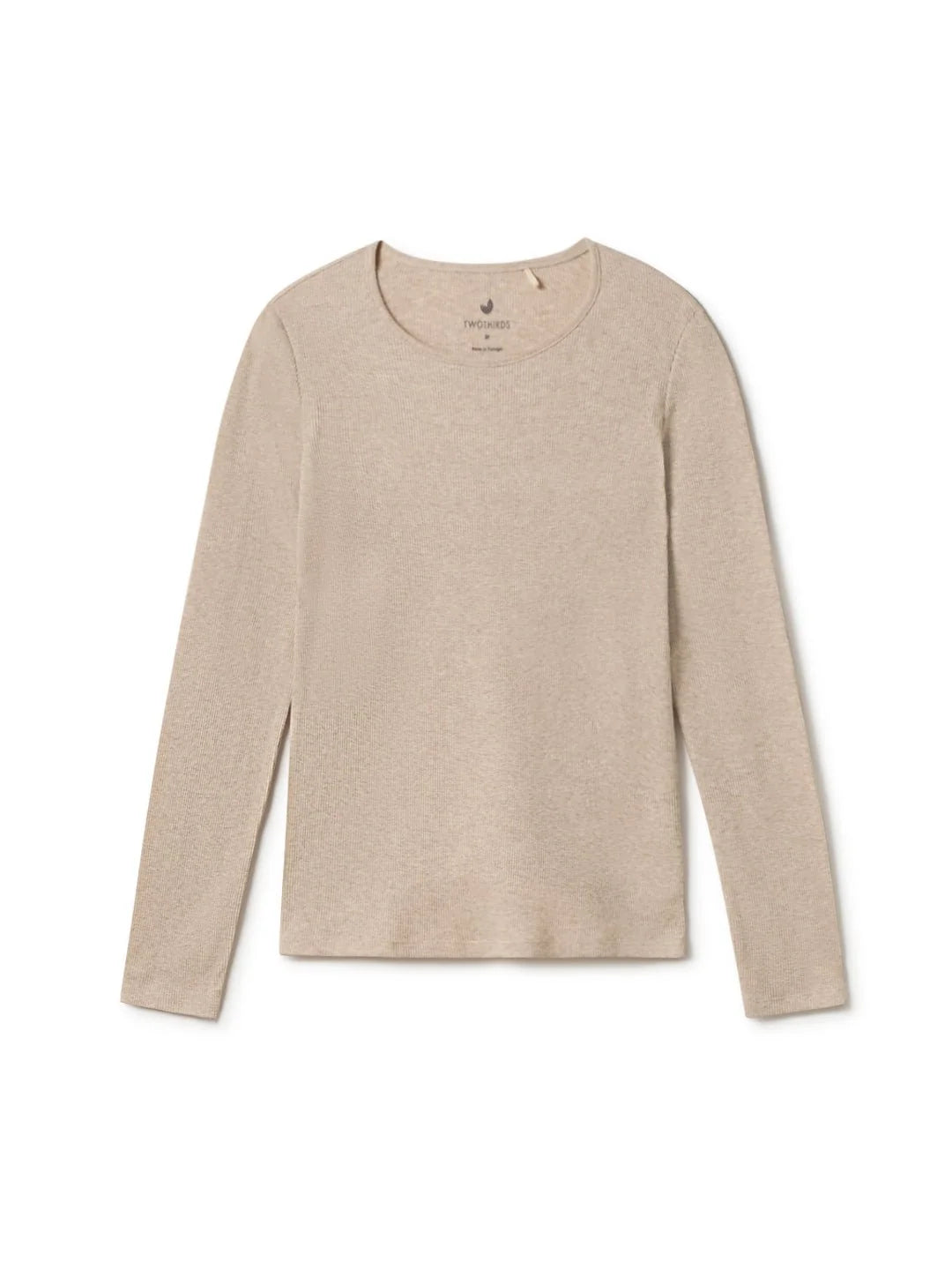 Arran recycled Long Sleeve Tee in Linen Beige