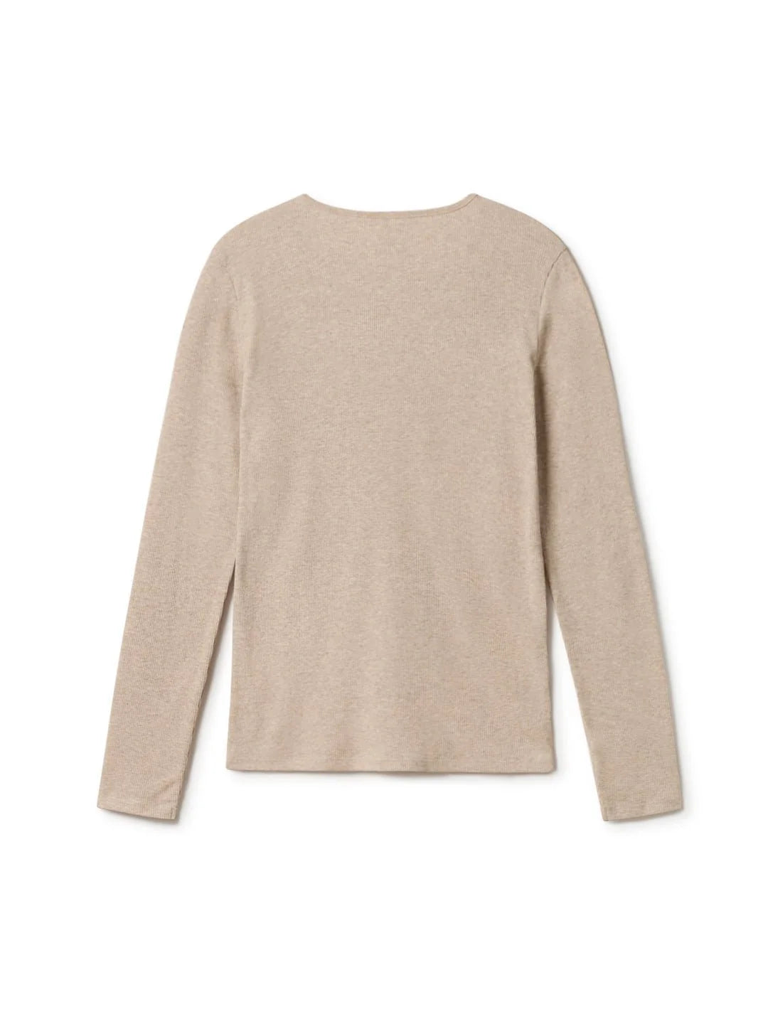Arran recycled Long Sleeve Tee in Linen Beige