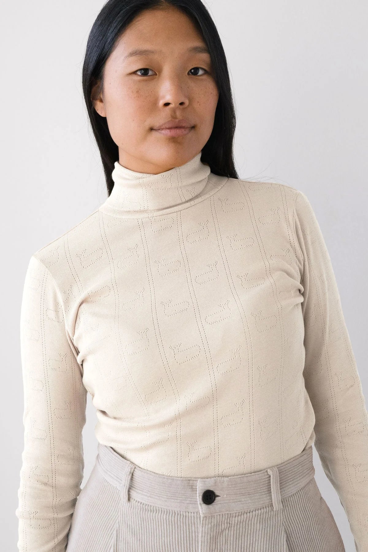 Grabow Turtleneck in Whales Ecru