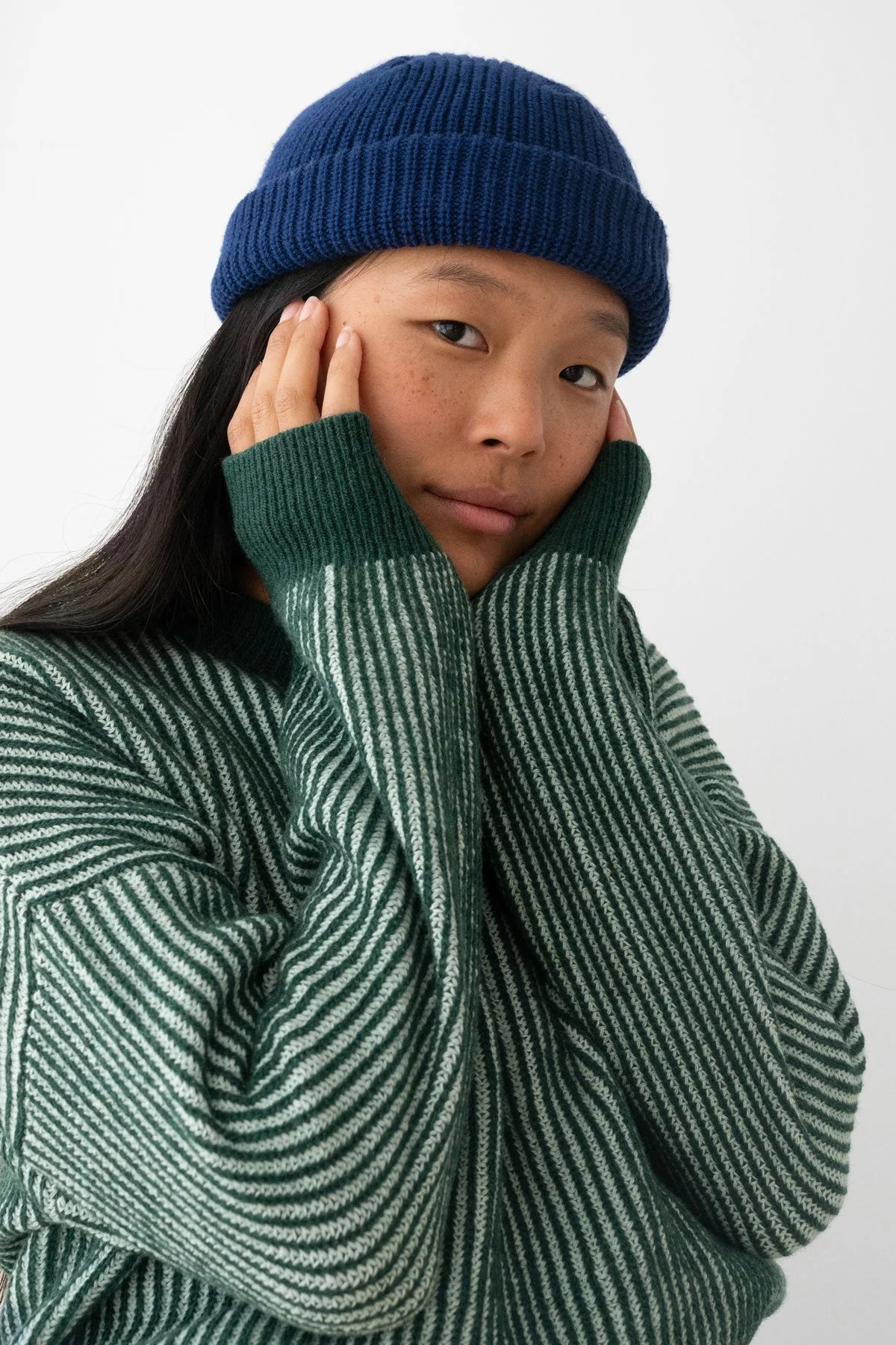 Murvagh Recycled Wool Jumper in Dark Green