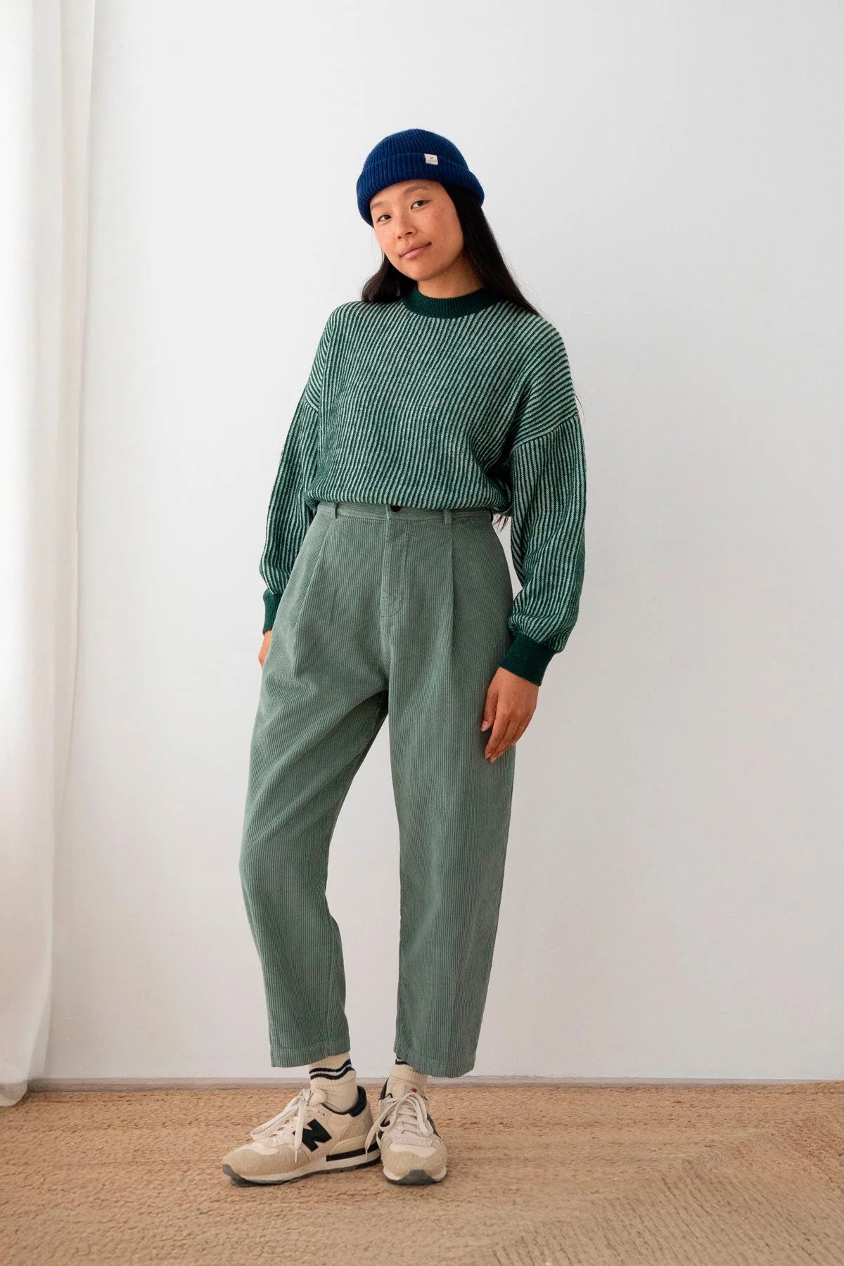 Murvagh Recycled Wool Jumper in Dark Green