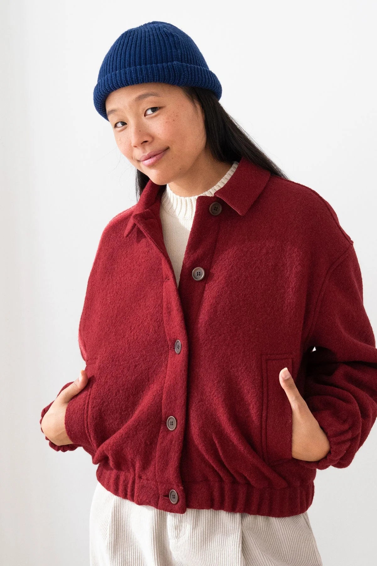 Rennell Jacket in Wine