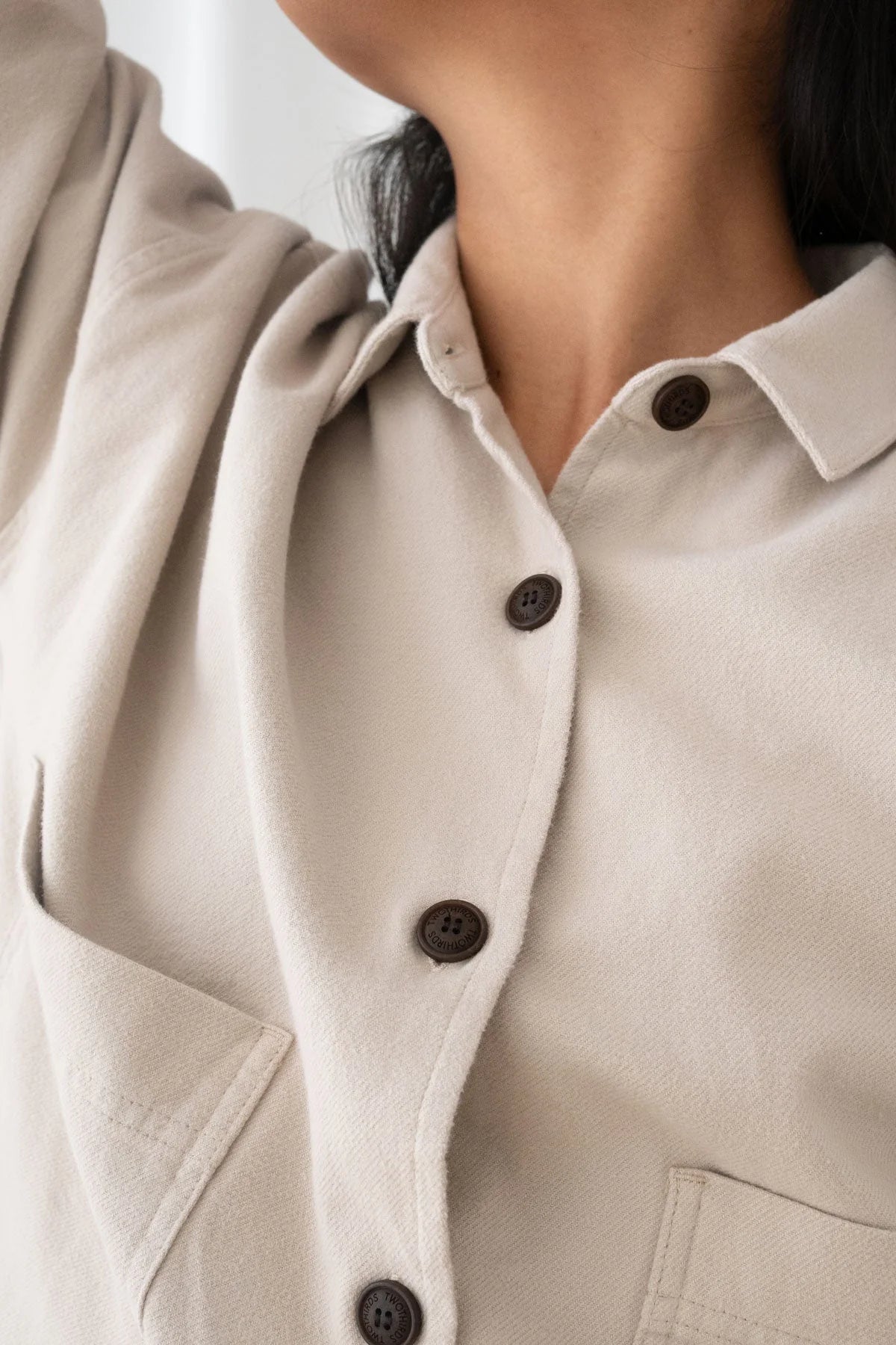 Senja Shirt in Feather Grey