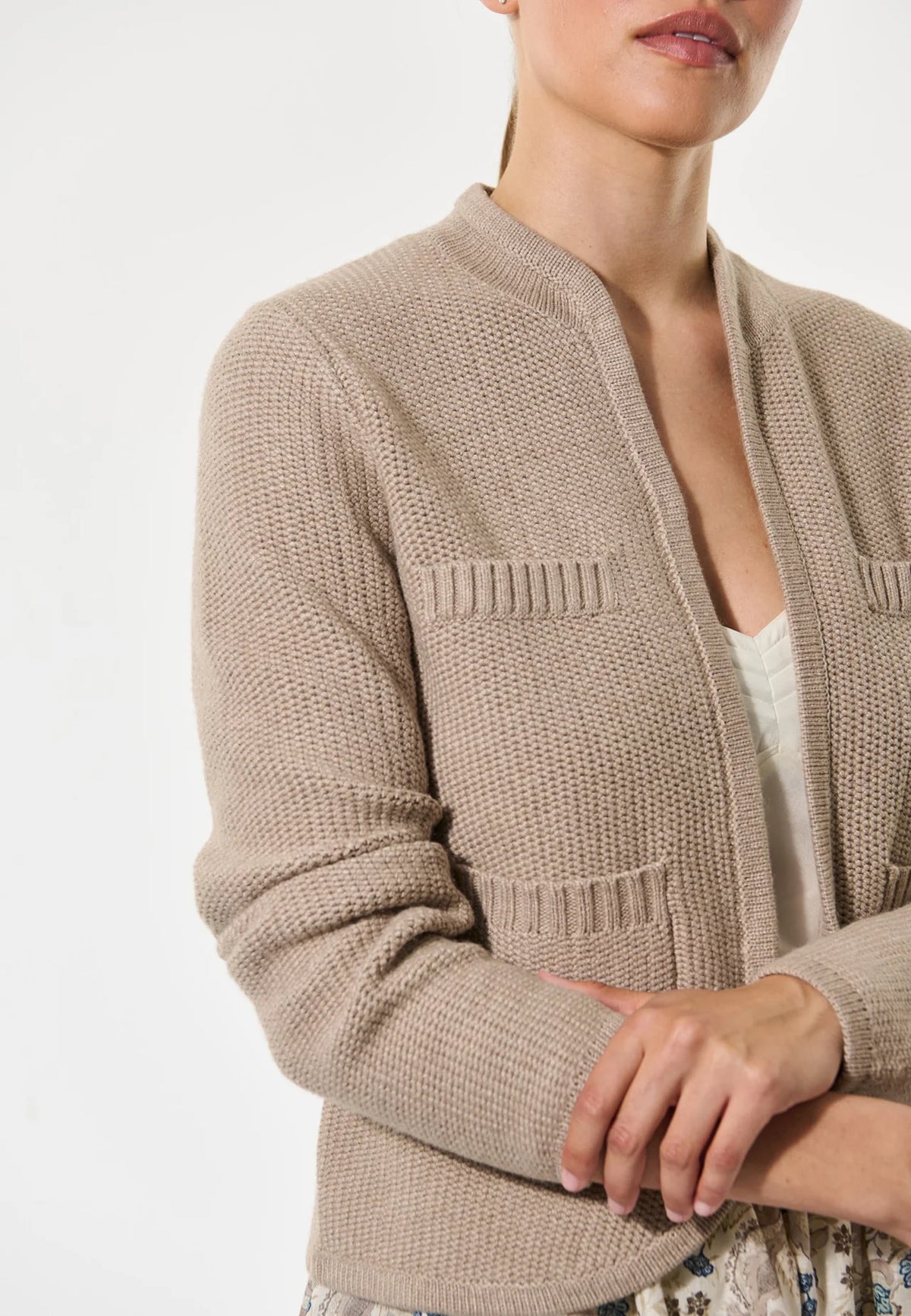 Esly Wool Mix Knitted Cardigan / Jacket