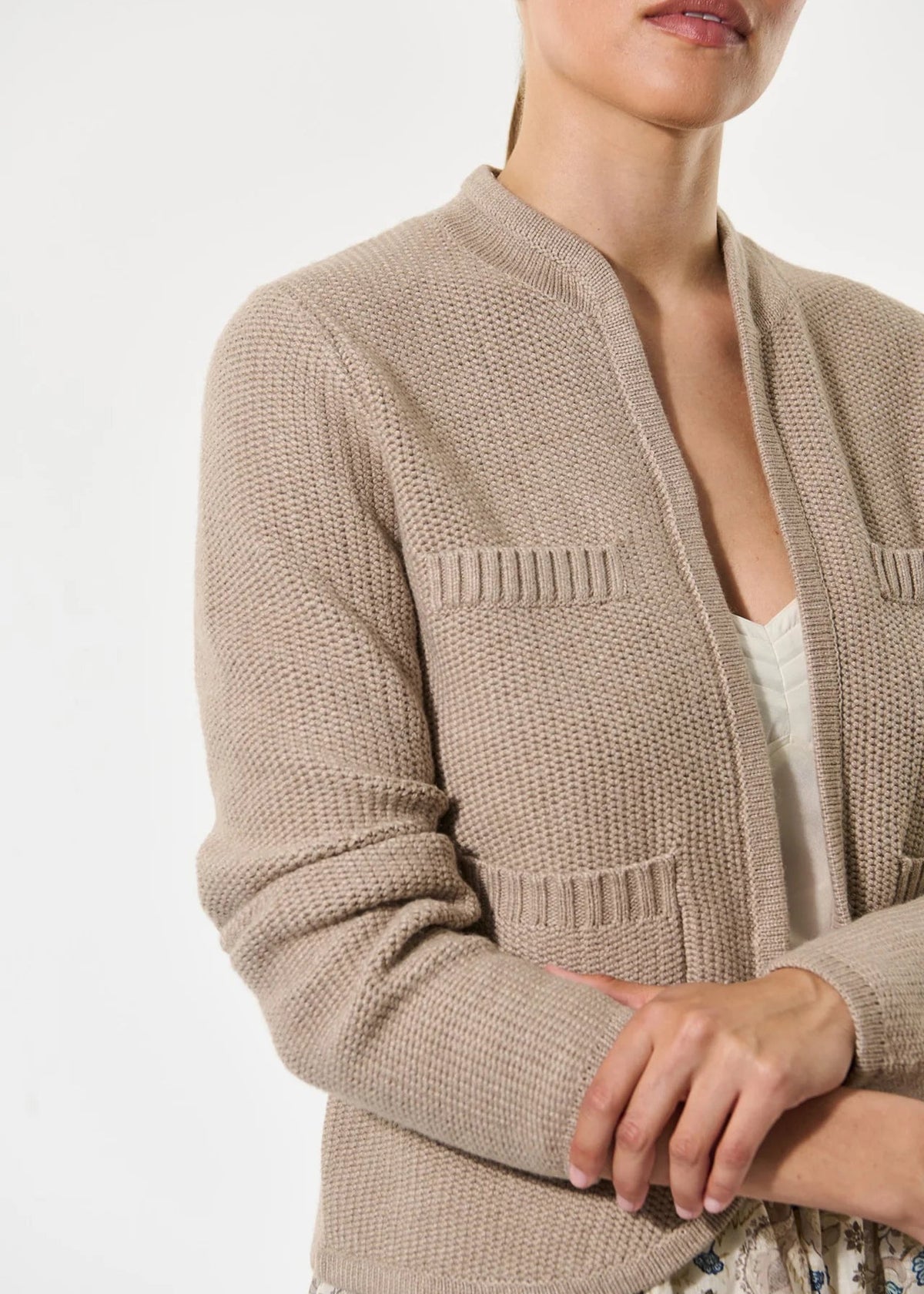 Esly Wool Mix Knitted Cardigan / Jacket