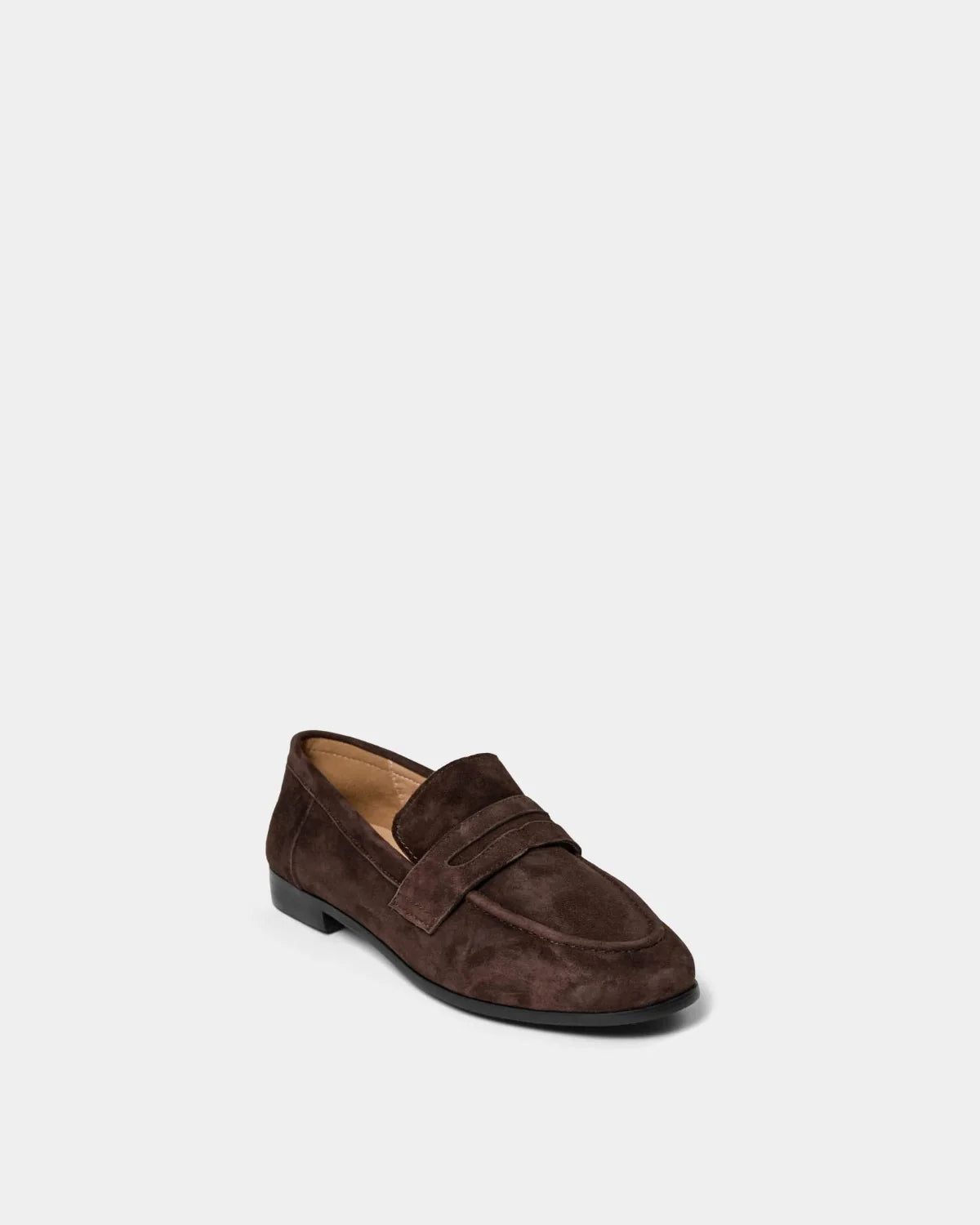 Agathe Suede Loafers in Dark Brown