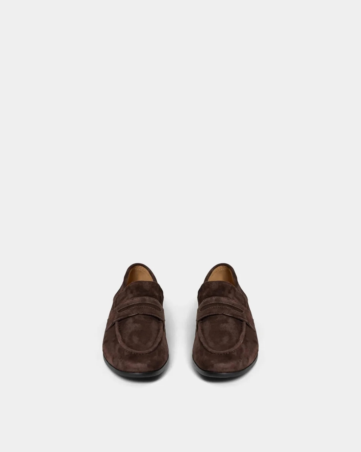 Agathe Suede Loafers in Dark Brown