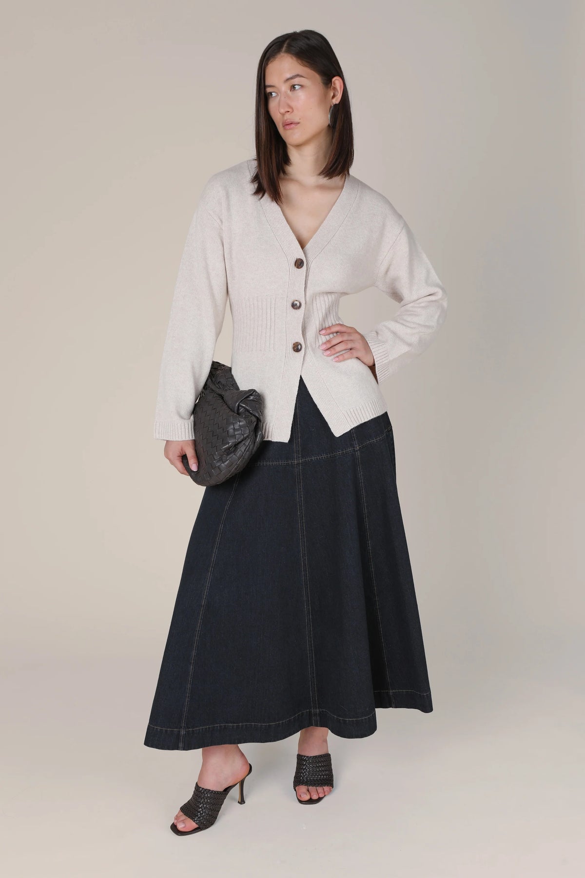 Maryam Rib Waist Cardigan