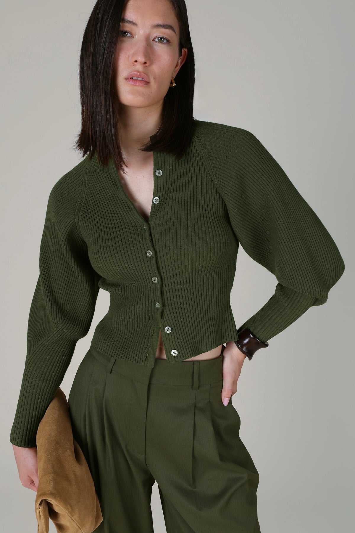 Maya Sculptured Sleeve Cardigan