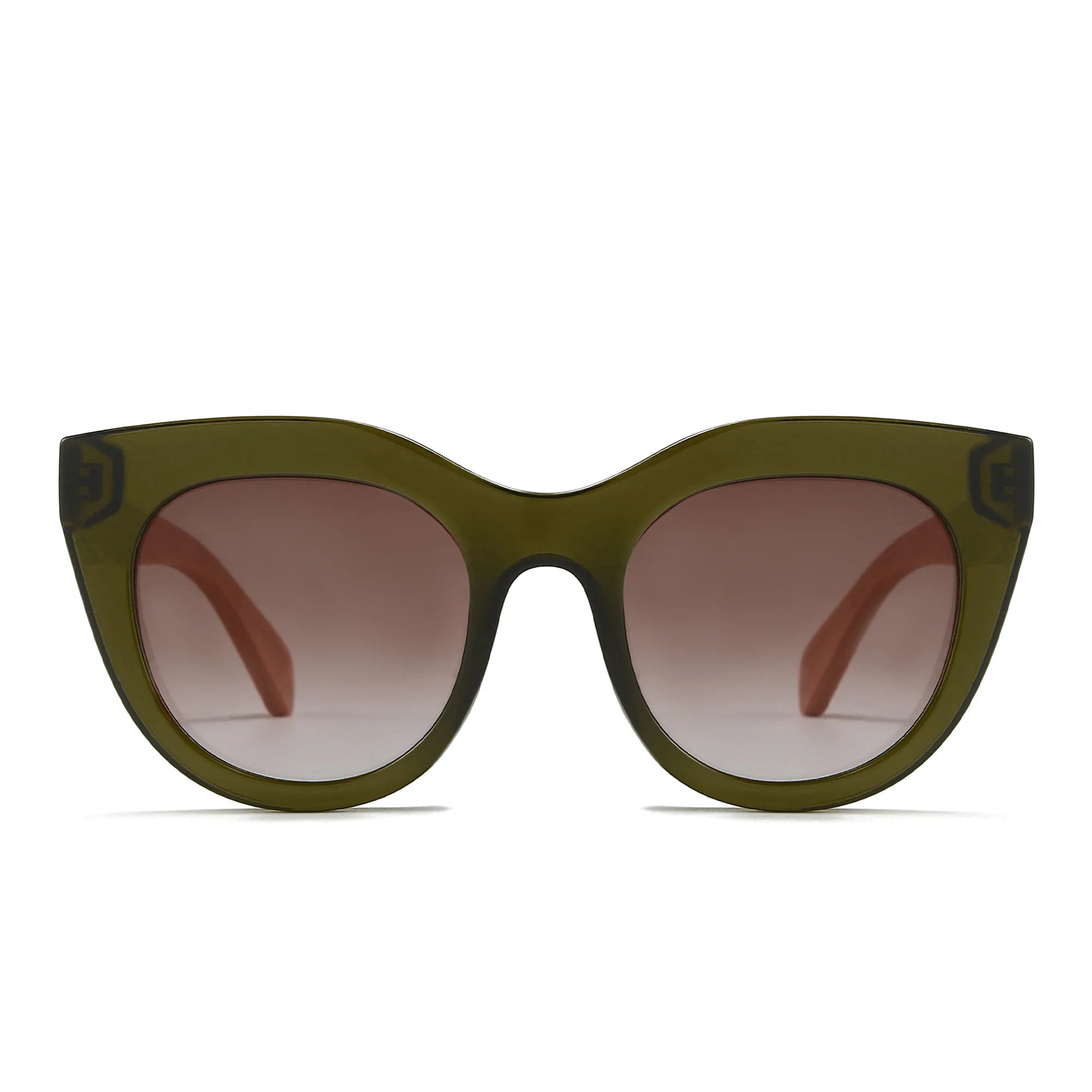 Milla Khaki Gradient Lens 1 with White Maple Arms