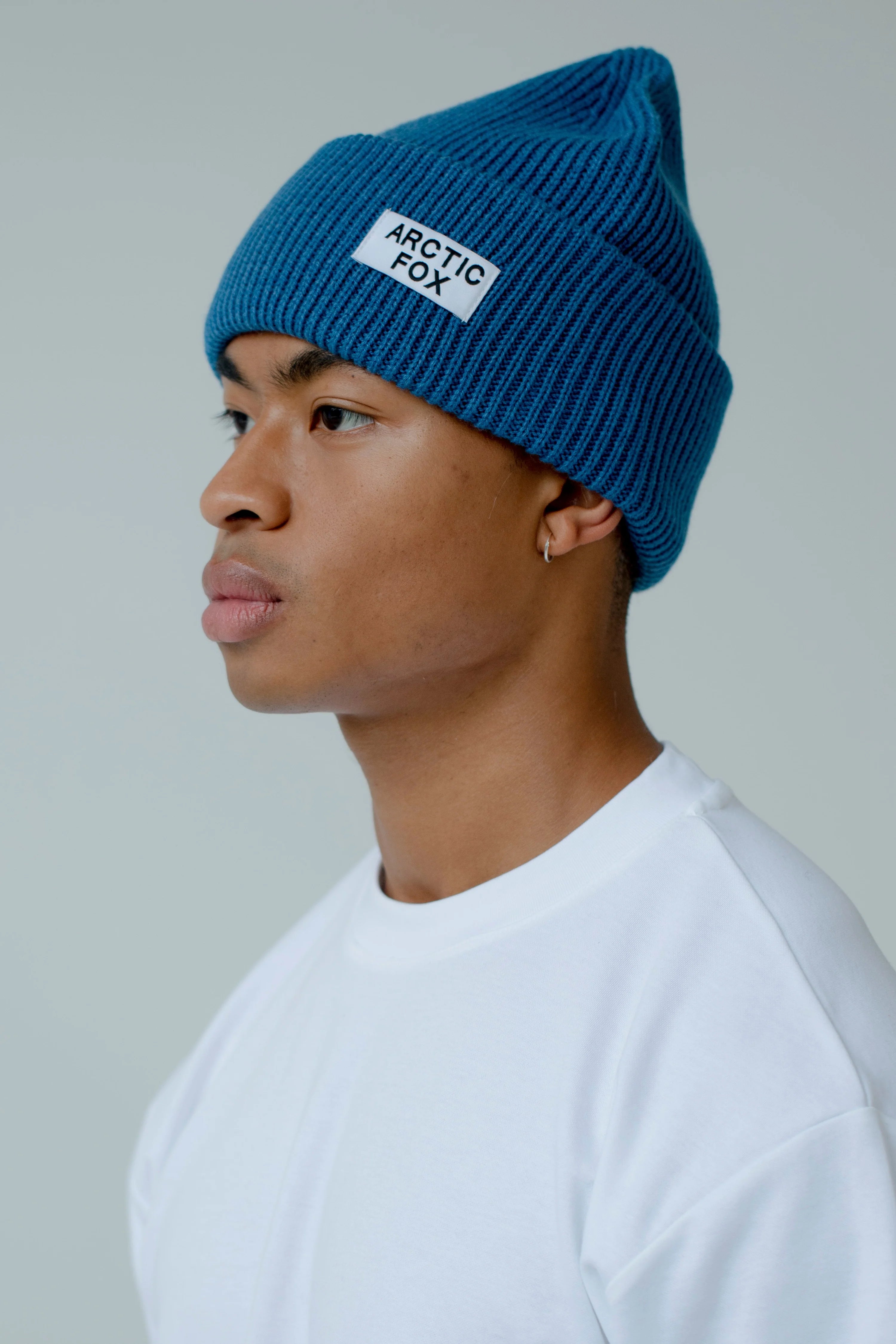 The Recycled Bottle Beanie in Ocean Blue