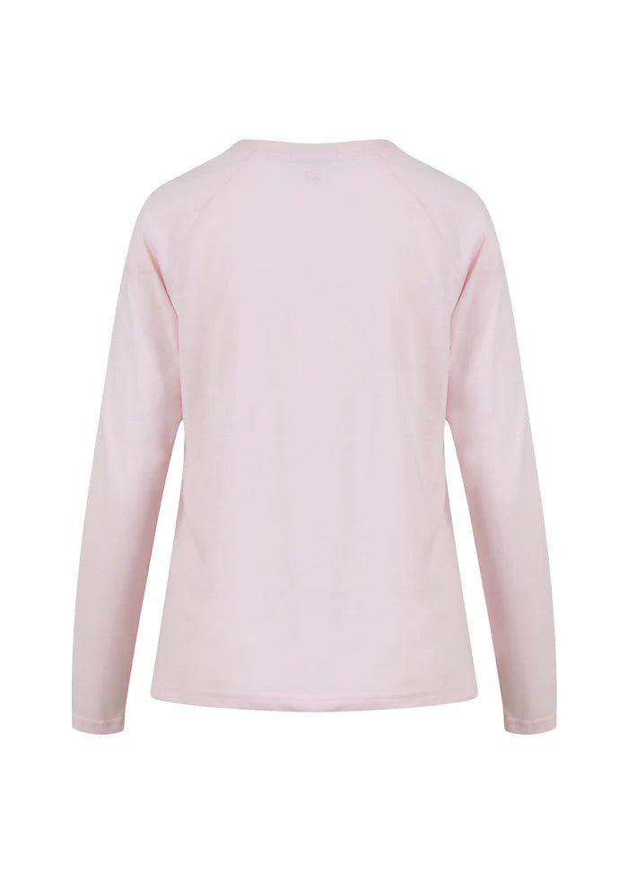 Pre Loved Long Sleeve T-Shirt in Winter Rose