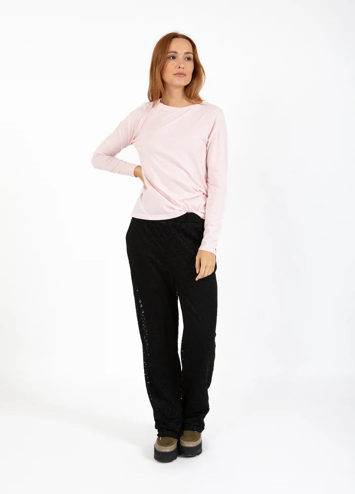 Pre Loved Long Sleeve T-Shirt in Winter Rose