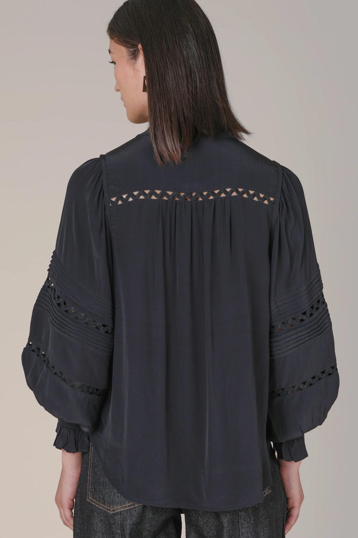 Smilla Pin Tuck Fluid Blouse