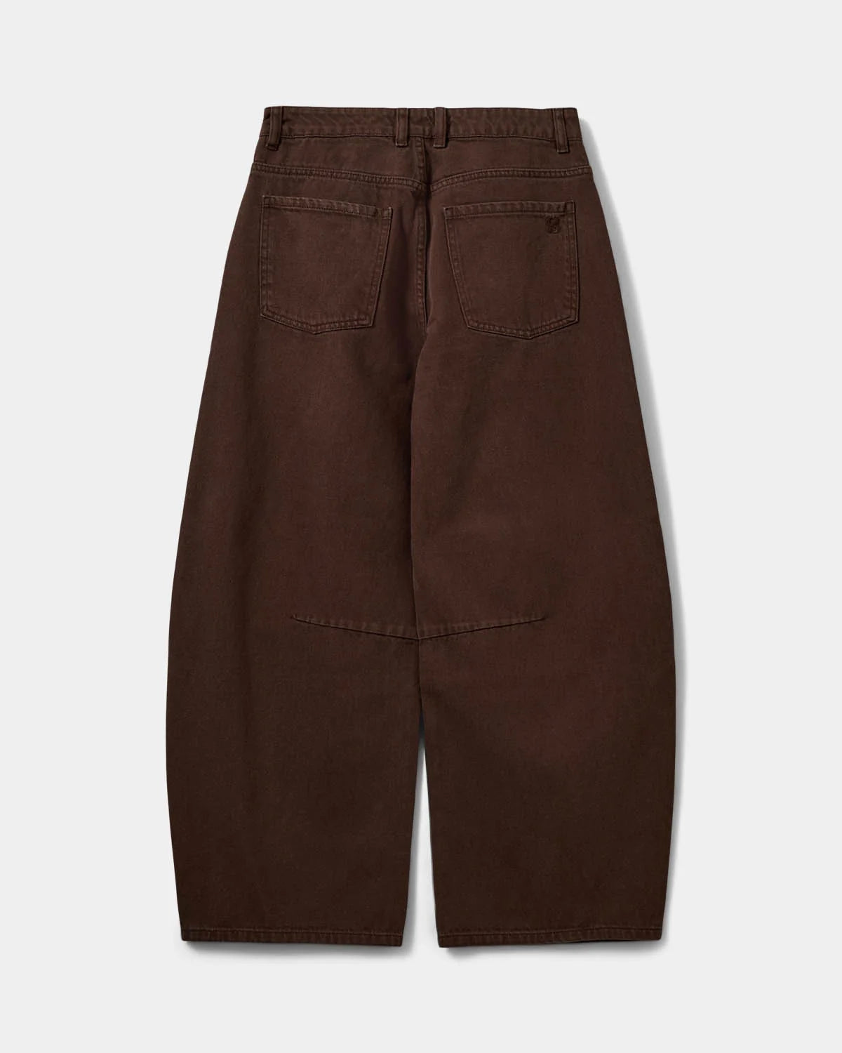 Tomar 100%Cotton Denim Trousers in Dark Brown