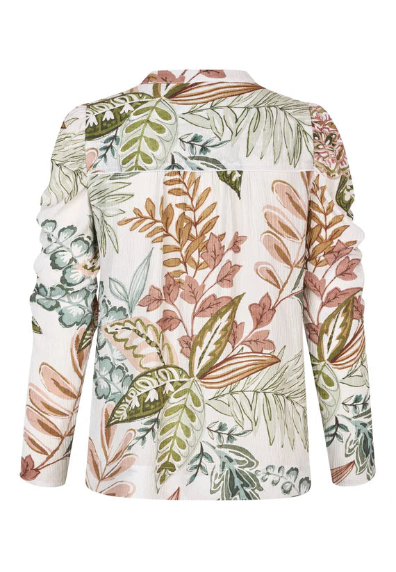 Visti 100% Viscose Blouse in Passiflora Design