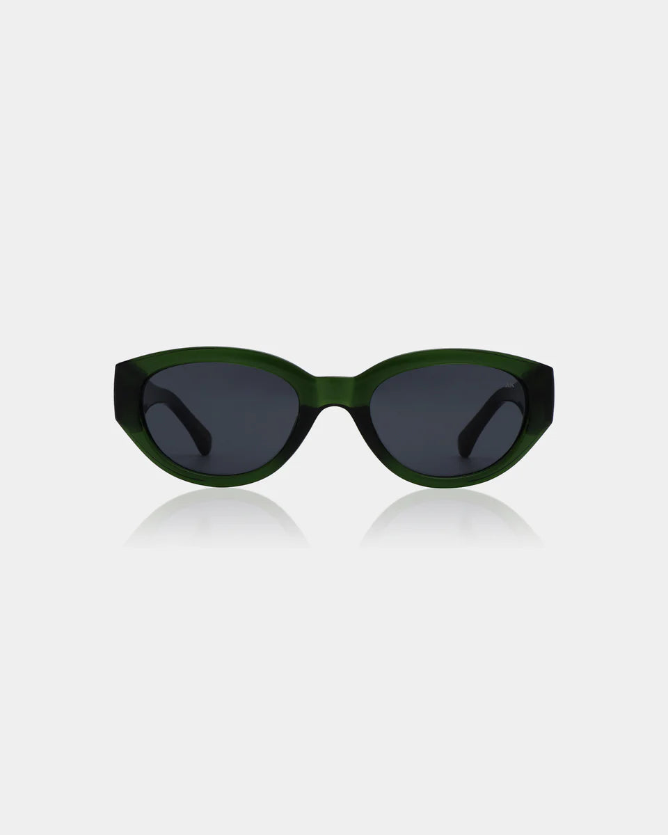 Winnie Sunglasses - Dark Green Transparent