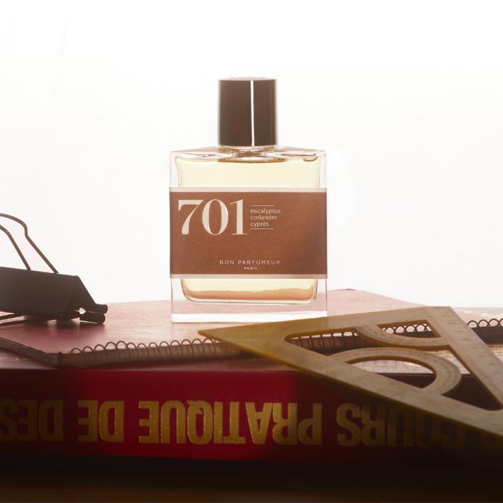 Eau de parfum 701 with eucalyptus, coriander and cypress | 30ml
