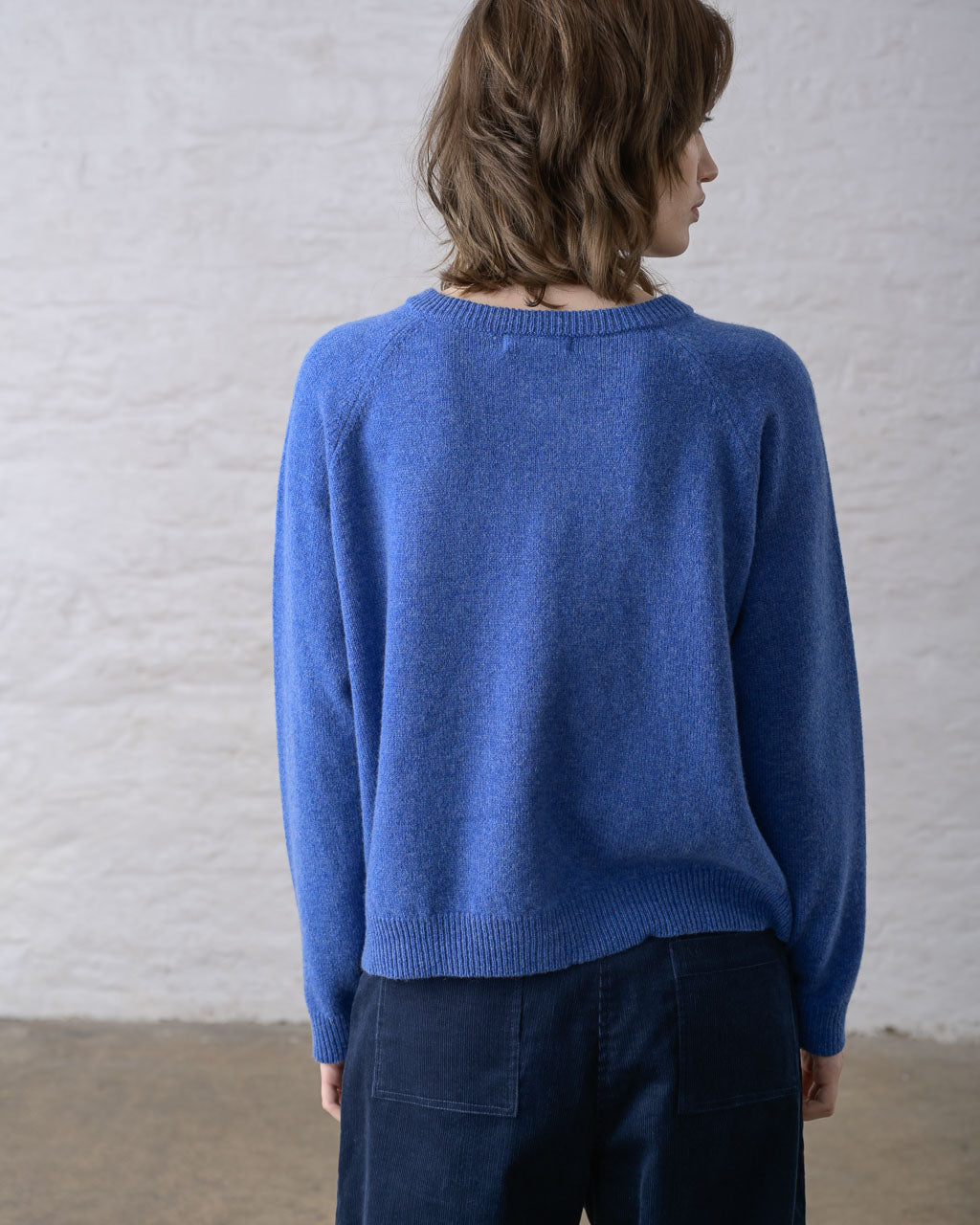 Lottie Aran Cardigan in River