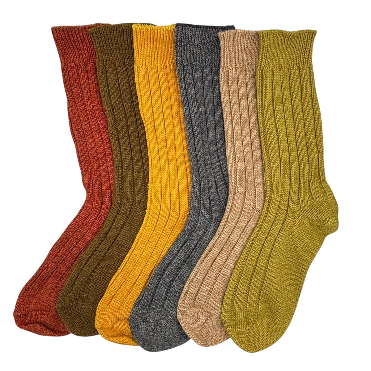 Sofia Cashmere Blend socks in Rust