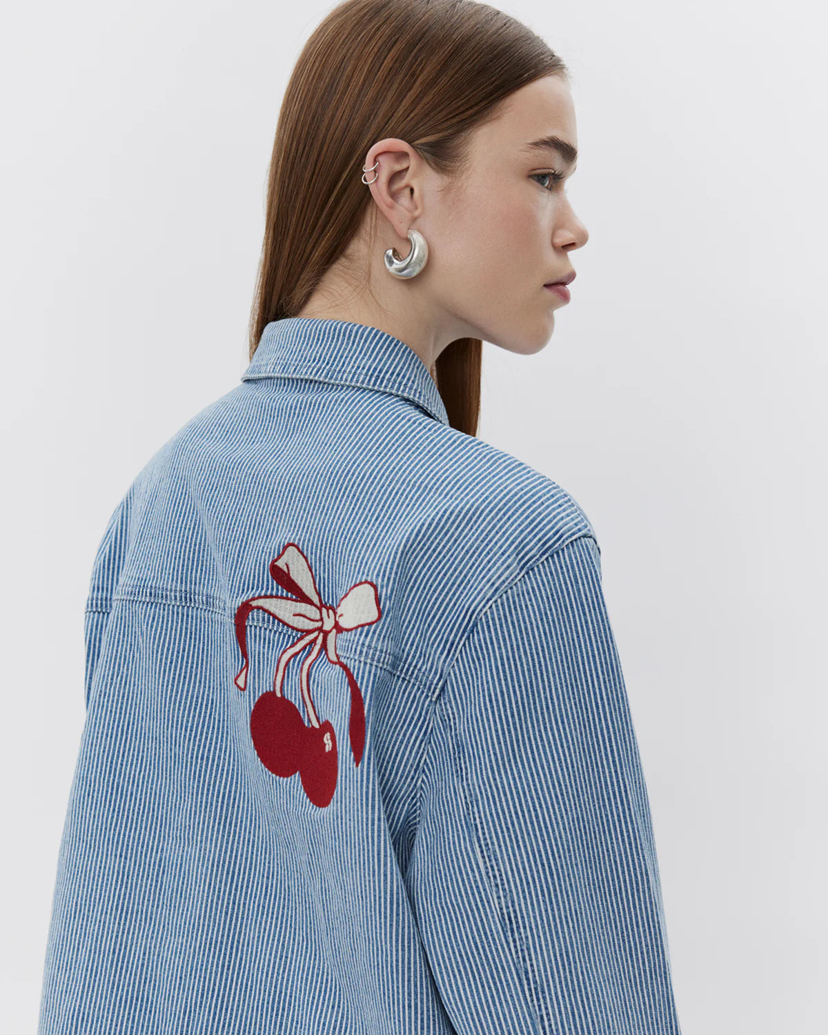 Cherry Jacket - Blue Stripe