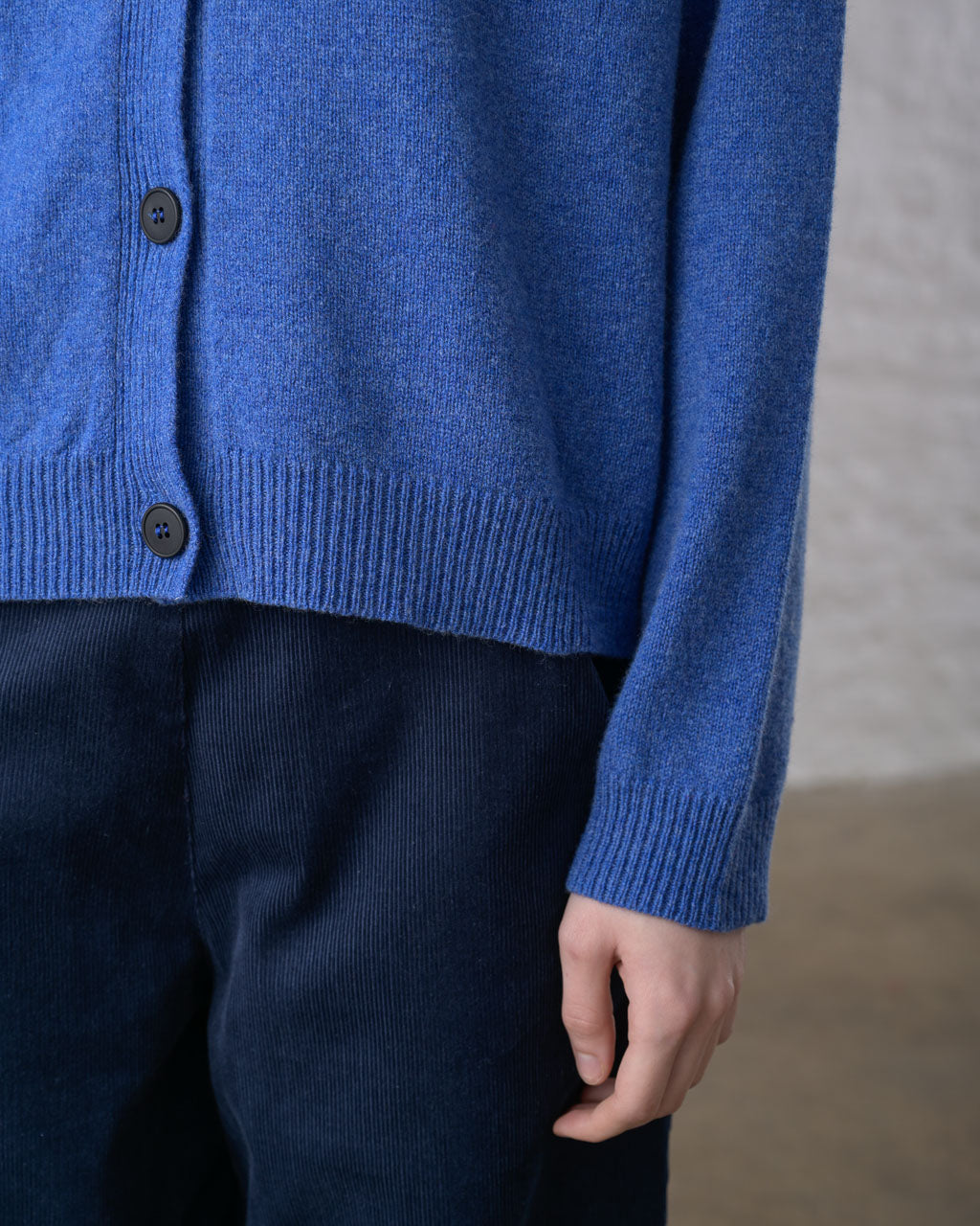 Lottie Aran Cardigan in River