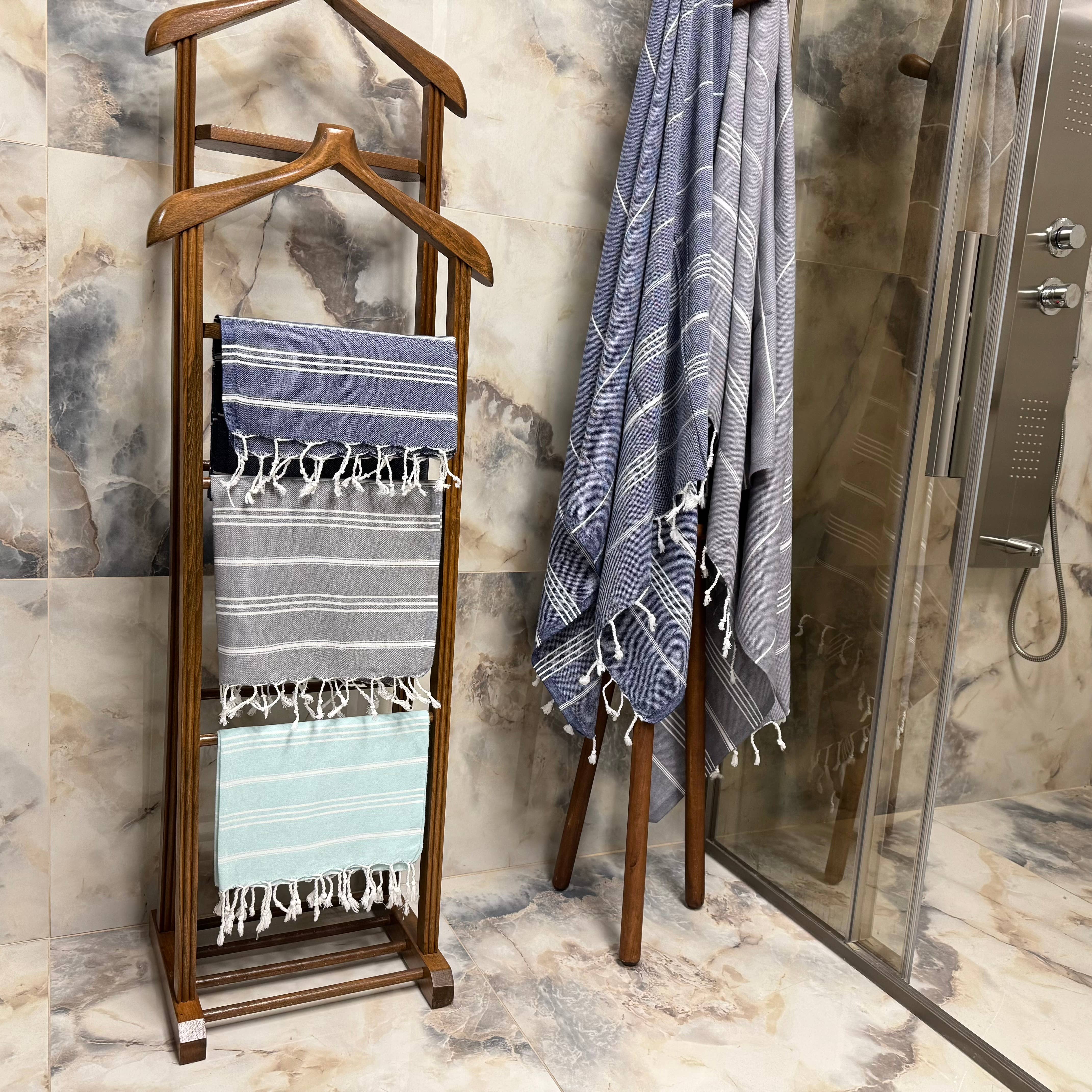 100% Cotton Handwoven Turkish Hammam in Damson