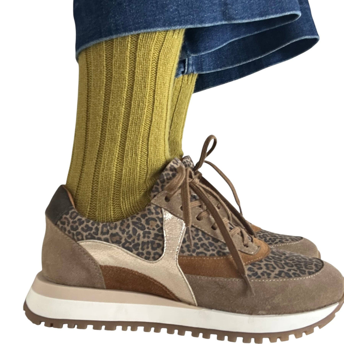 Sofia Cashmere Blend socks in Rust