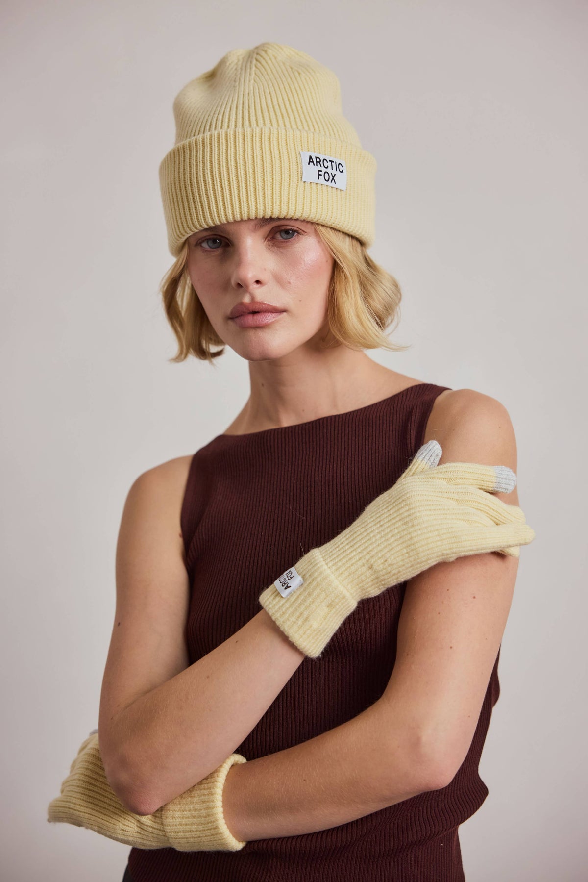 Recycled Bottle Gloves - Wax Paper Yellow - AW26